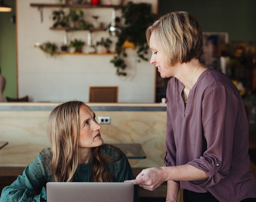 Presenting new website to client